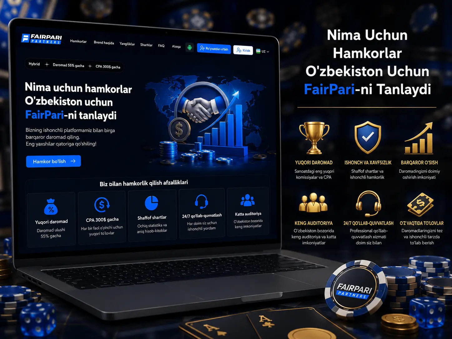 Nima Uchun Hamkorlar O'zbekiston Uchun FairPari-ni Tanlaydi