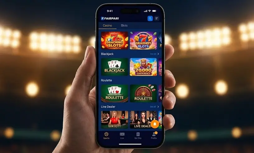 iPhone uchun Fairpari app download va kazino o'yinlari